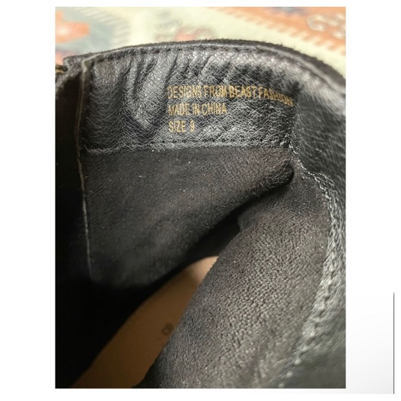 BEAST Jackie Fringe Ankle Boot Black Suede Fringe Booties Size 9 from Buckle - Picture 10 of 10